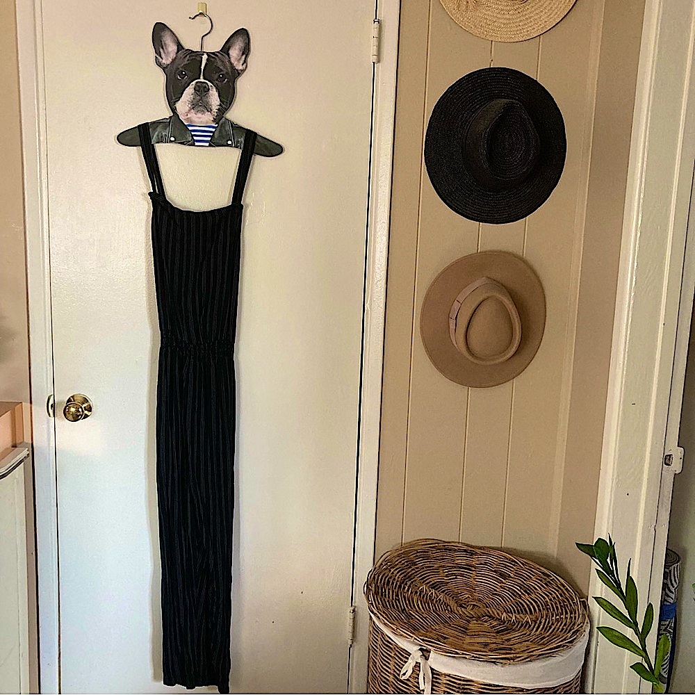 RVCA pinstripe jumpsuit